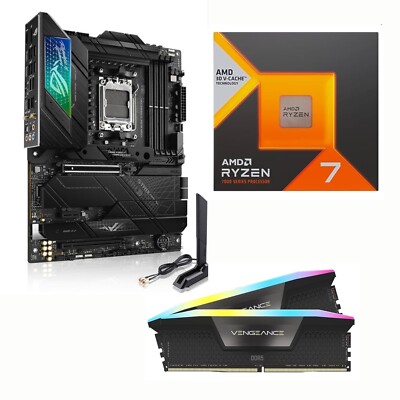 Ultimate Gaming Bundle! AMD Ryzen 7 7800X3D + ASUS X670E-F + 2x 32GBDDR5 RGB RAM