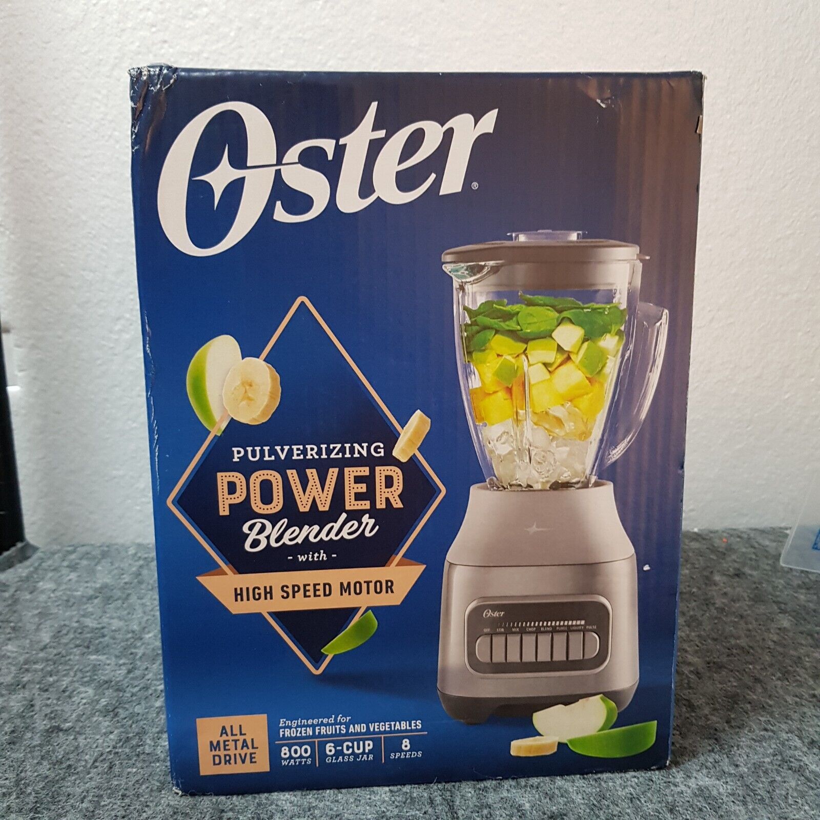 Oster 6 Cup Stainless Steel Pulverizing Power Blender 8 High Speed Motor 800W 53891148641 | eBay Oster 6 Cup Stainless Steel Pulverizing Power Blender 8 High Speed Motor 800W 53891148641 | eBay