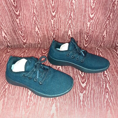 Allbirds Wool Runners Black Comfort Lace-Up Sneaker Shoes Womens Size 5