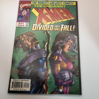 The Uncanny X-Men #348 (Marvel Comics October 1997) Divided They Fall!