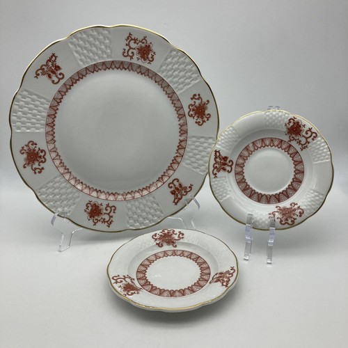 3 RARE Vista Alegre Portugal for Mottahedeh Dinner Plate & Appetizer Plates