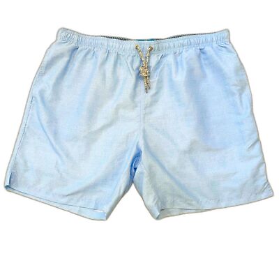 $125 Michael's NWT Men's Size XL Cyclist Liner Swim Trunks Solid Linen Blue Sky