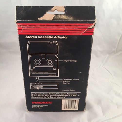 Vintage Sparkomatic SCA-10  8 Track Tape to Cassette Adapter unit made in Japan