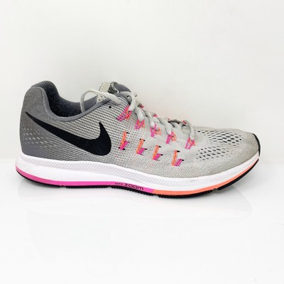 Nike Womens Air Zoom Pegasus 33 831356-006 Серые кроссовки для бега, размер 10