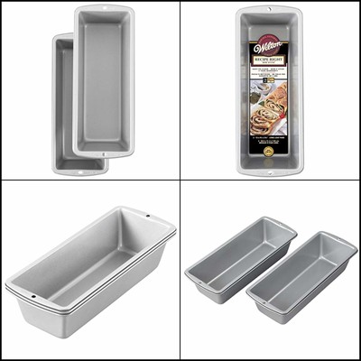Wilton Recipe Right Non-Stick Long Bread Loaf Pan: 12'' x 4.5'', 2-Piece