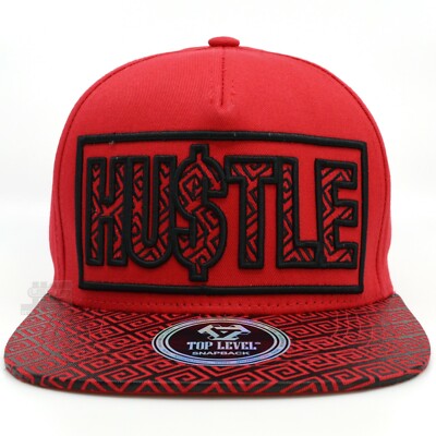 Hustle Top Level New Leader HU$TLE 100% Cotton Snapback Era Hat Cap