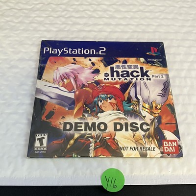 Playstation 2 PS2 Dot Hack .hack Mutation Part 2 Demo Disc Brand New SEALED Y16