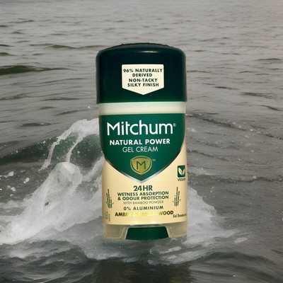 Mitchum Natural Power Gel Cream Amber & Sandalwood Deodorant 63g DISCONTINUED