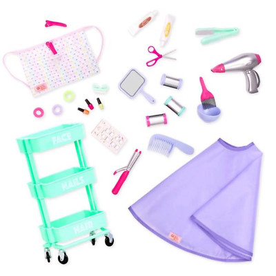 Battat Our Generation Berry Nice Salon Hair Set 18'' Dolls NEW 
