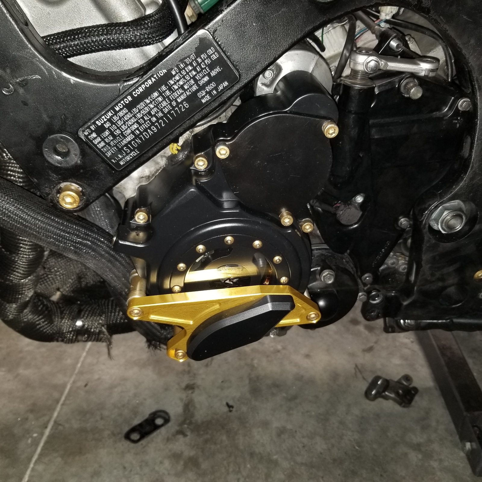 Billet Engine Stator Cover Clear For Suzuki GSXR 600/750 20062024 18