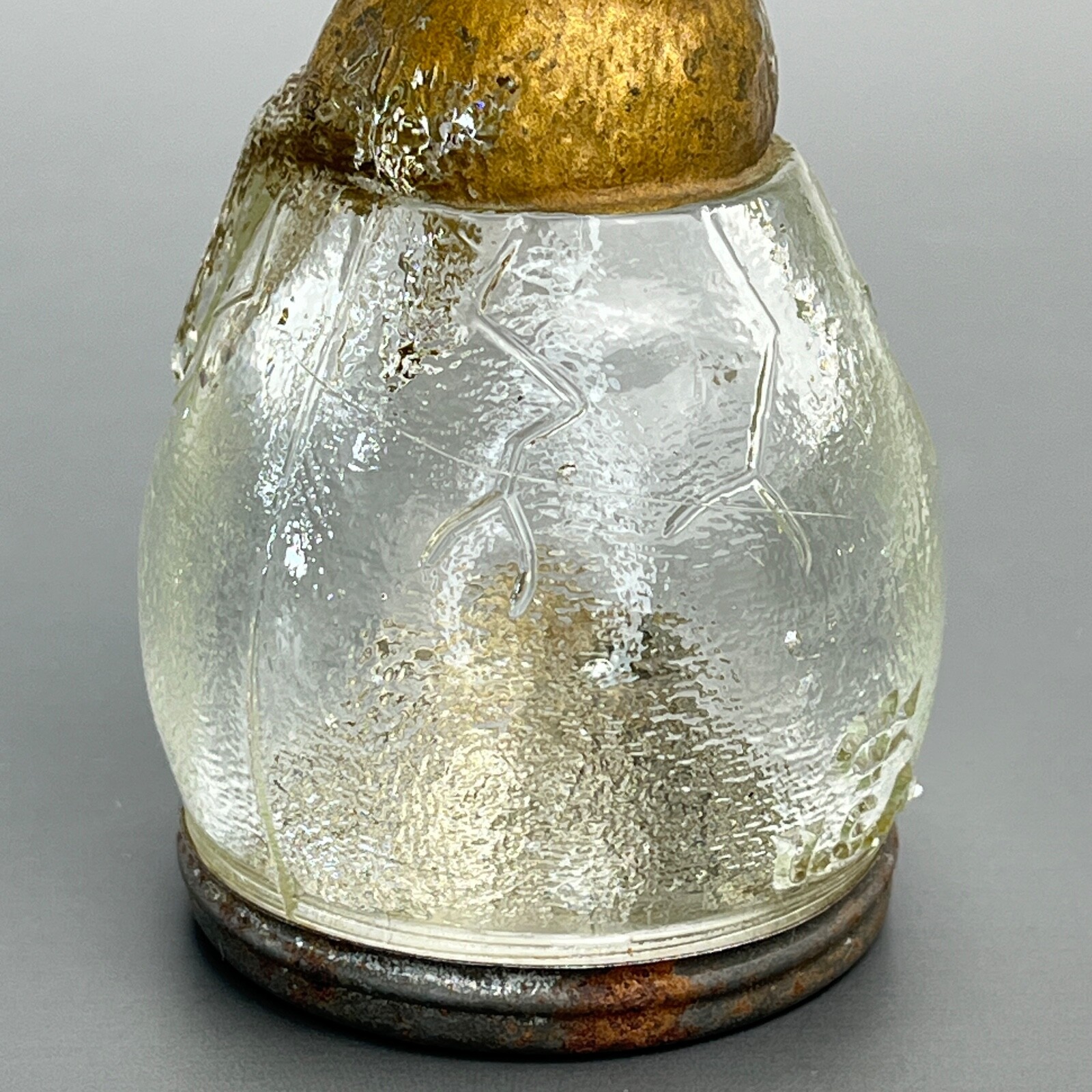 アンティーク雑貨 Victory Glass Bulldog Candy Container 1930 BULLDOG Dog Figural Victory Glass CANDY CONTAINER