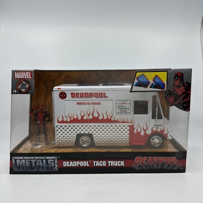 DEADPOOL TACO TRUCK 1:32 Scale Marvel Jada Metals Die Cast Tacos El Guero Wade