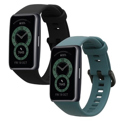 kwmobile 2x Cinturino TPU Silicone Fibbia Compatibile con Huawei Band 6