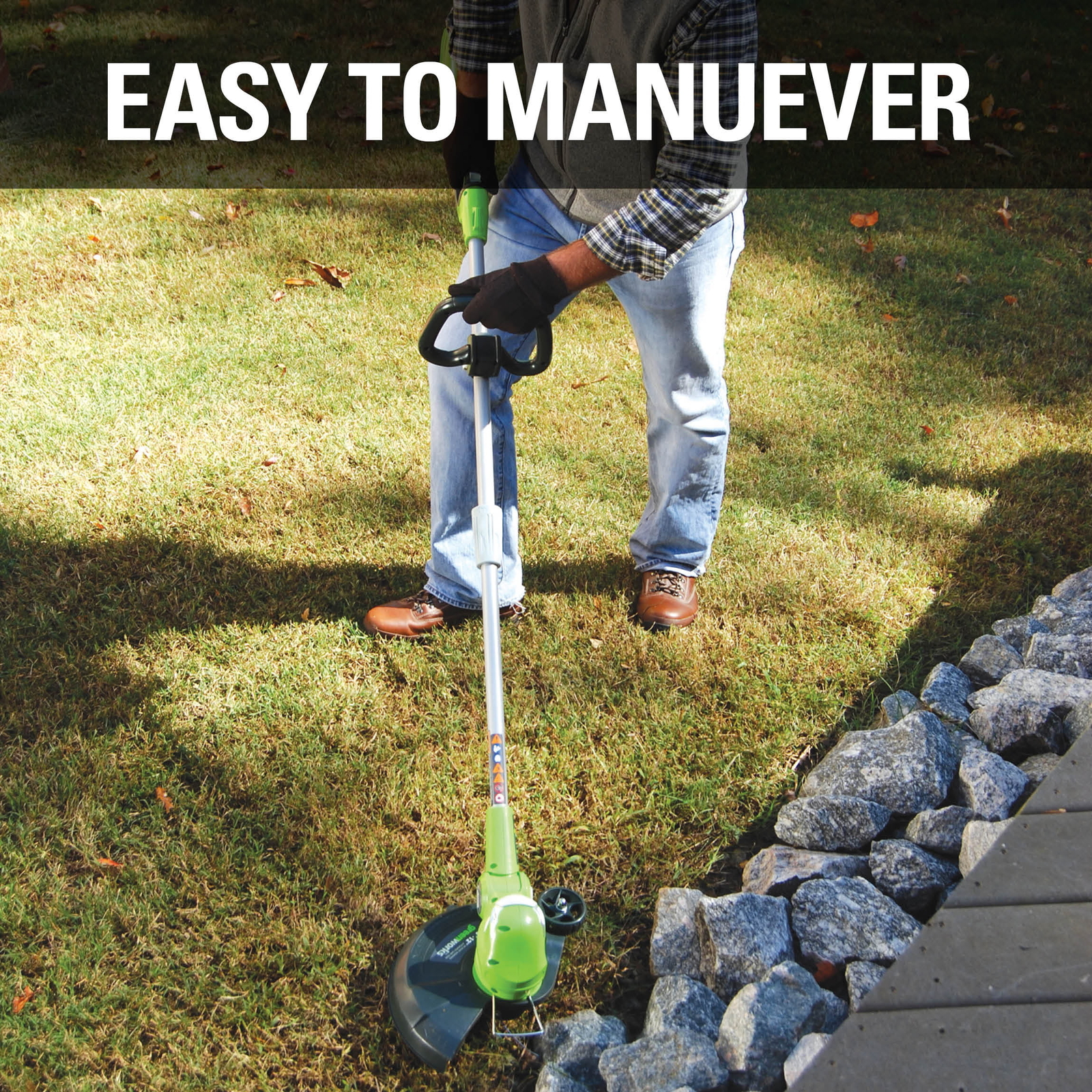 Greenworks 40V 13-inch Cordless String Trimmer/Edger 20 Ah Battery and Charger