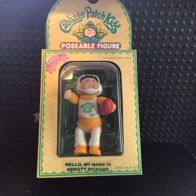 Vintage 1984 Cabbage Patch Kids Poseable Figure Football Boy 1st Edition in Box