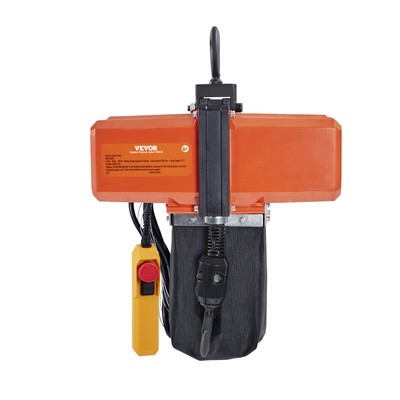 VEVOR Electric Chain Hoist Single Phase Crane Hoist 1100 lbs Load 15 ft Lifting