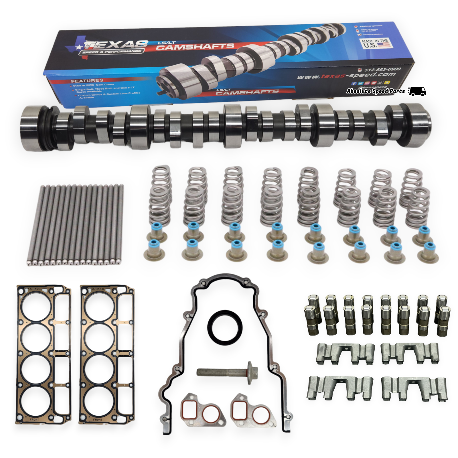 TSP Texas Speed Chopacabra LS Truck Cam Kit + Lifters + Head Gaskets 6.0 6.2L