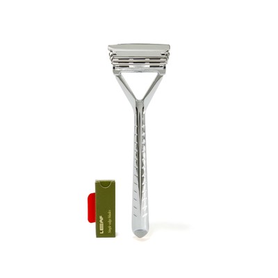 , Chrome - Eco-friendly Razor For Women & Men, Multi-b...