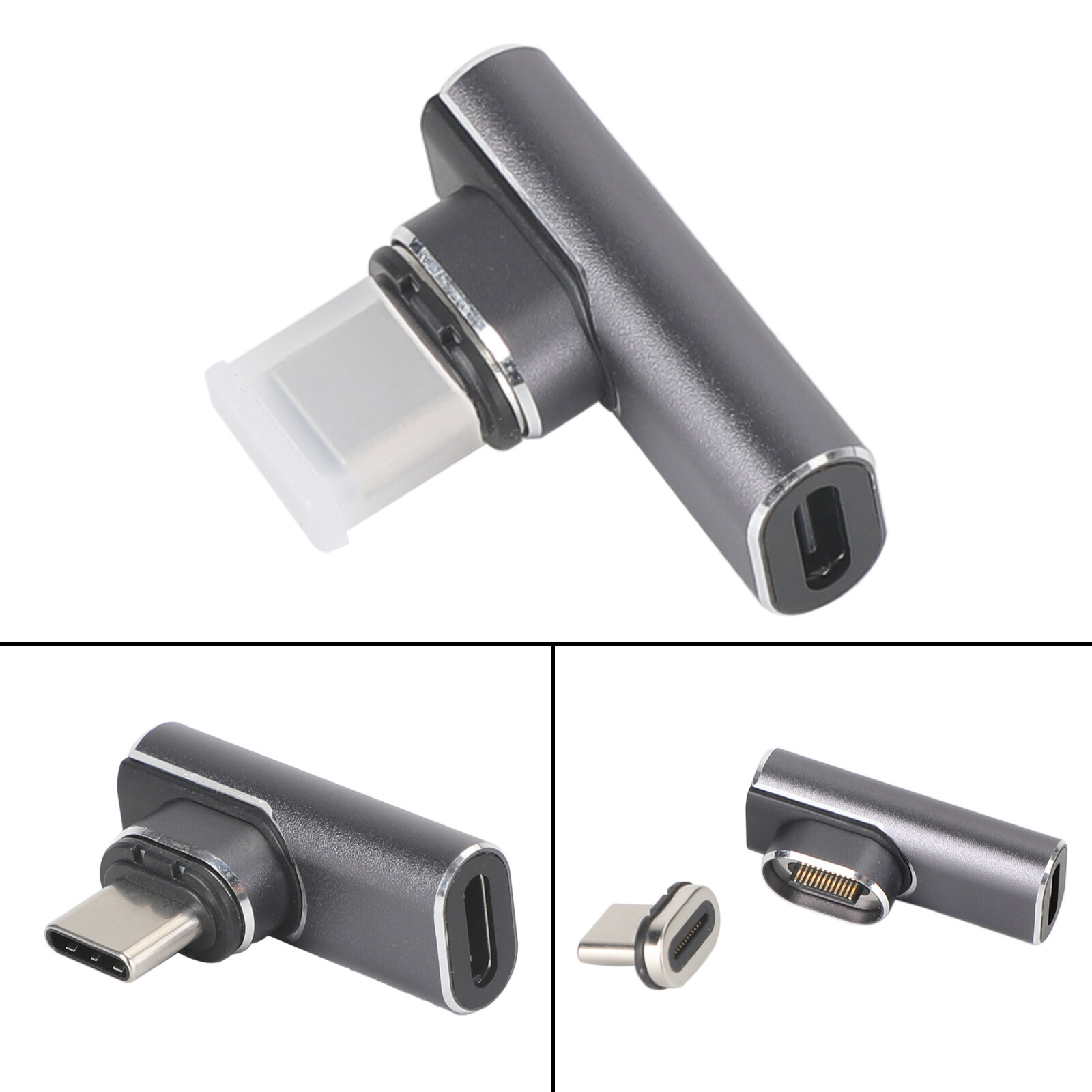 100W PD Magnetic Type C Adapter Plug 24Pin 40 Gbp/s USB3.1 8K 40Gbps Plug