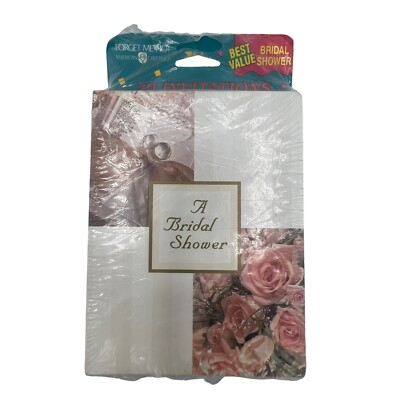 Forget Me Not American Greetings Bridal Shower Invitations 20 Invites Envelopes