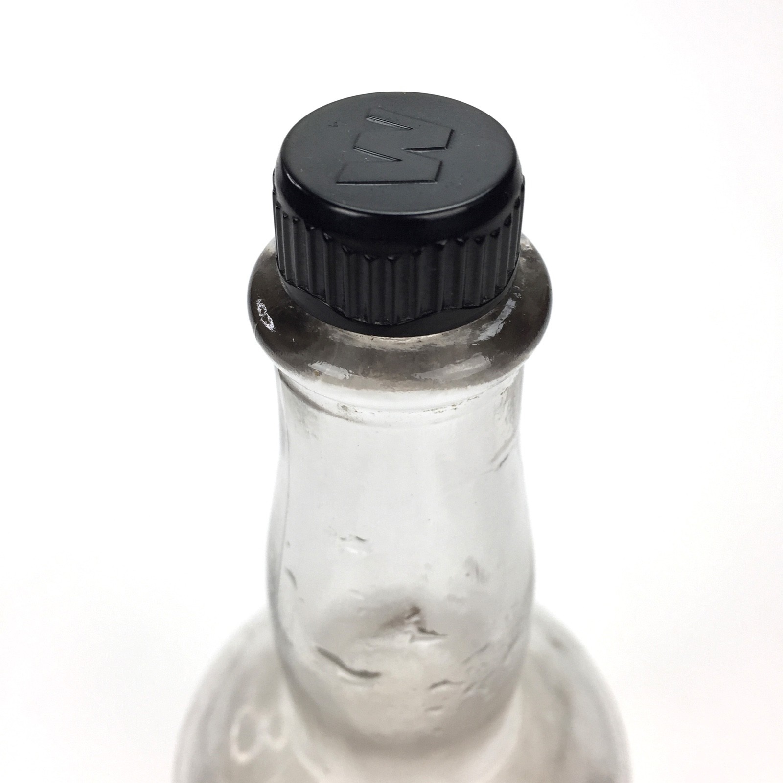 Vintage Mahdeen Hair Tonic Glass Bottle & Label, Pint, Barber Shop decor, Texas