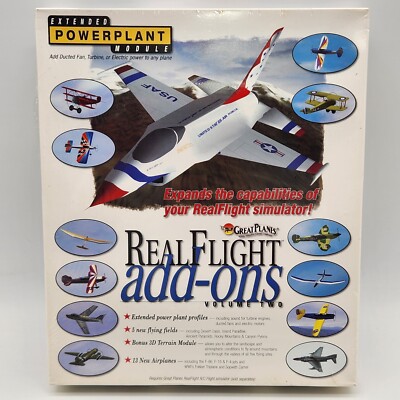 Great Planes Real Flight Add-Ons Volume 2 Flight Simulator Sealed 