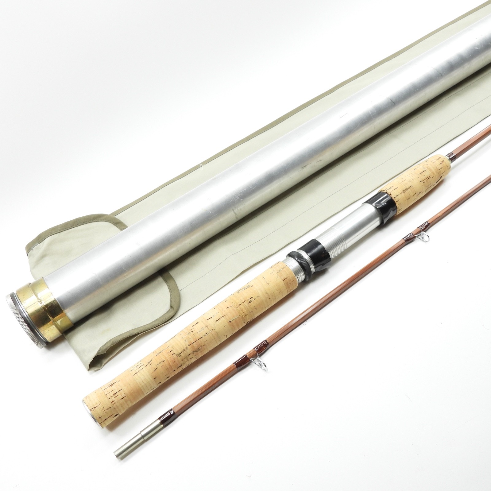 Orvis Impregnated Bamboo Spinning Fishing Rod. 7' 6”. W