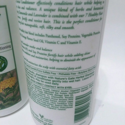 Nature's Gate - Daily Cleanse Herbal - Wholistic Vegan Conditioner - 18 fl. 2Pks