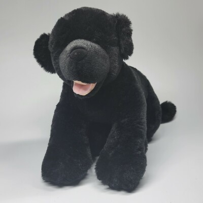 black dog teddy bear