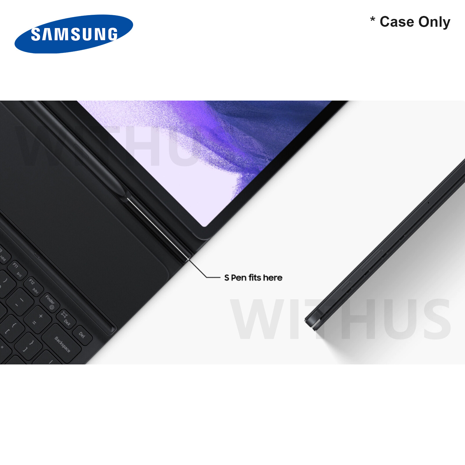 Samsung Galaxy Tab S7 FE /Tab S7+ Keyboard Book Cover EFDT730 Original