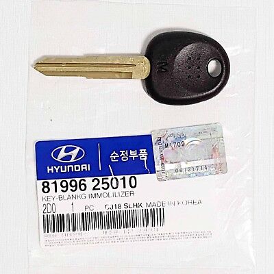 Genuine 8199625010 Blank Key For HYUNDAI GETZ CLICK 2002-2011