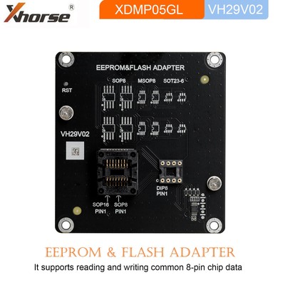XHORSE XDMP05GL VH29 EEPROM & FLASH Adapter Support Read & Write 8-pin Chip Data