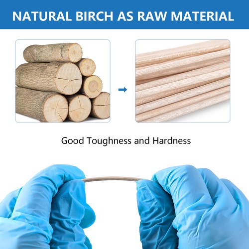 JMU Sterile Cotton Swabs Q-tips 3" Sterile Wood Shaft Medical Swabs 200pcs/pk