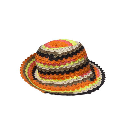 Rows Of Ribbon Pink Orange Multicolor