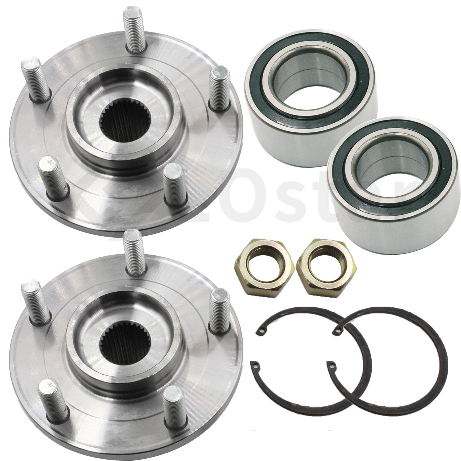 Pair(2) Front Wheel Hub & Bearing Assembly Fits Jeep Compass Dodge