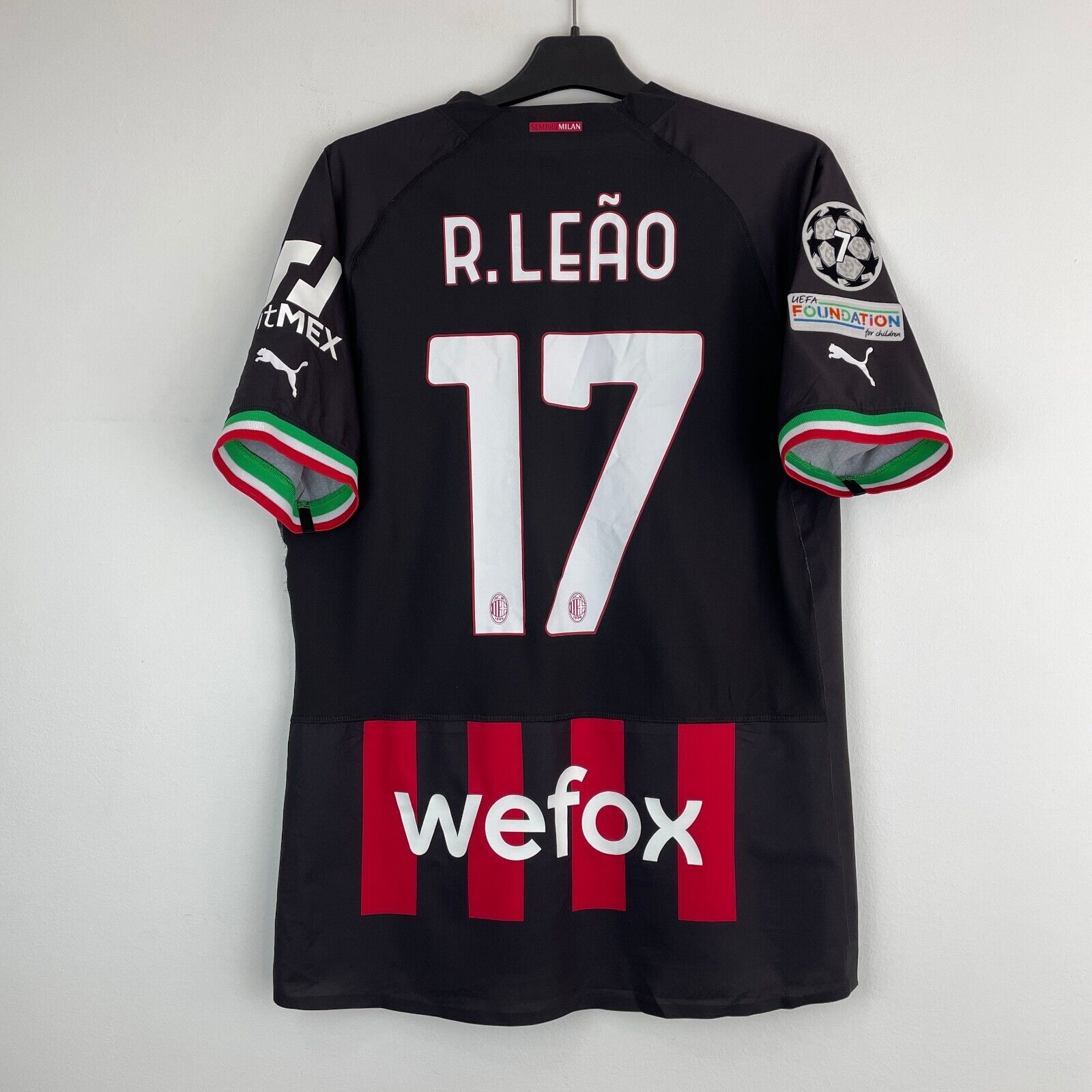 AC Milan 2022-2023 Rafael Leao Champions League Player Issue AC Milan 2022-2023 Rafael Leao Champions League Player Issue