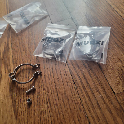 Muqzi 25.4mm Stainless Bike Bicycle Cable Clamp (Lot of 3) NEW