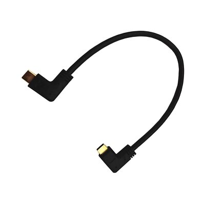 Herfair USB Type C Extension Cable 0.6ft USB 3.1 Gen2 Male to Male Right Angl...