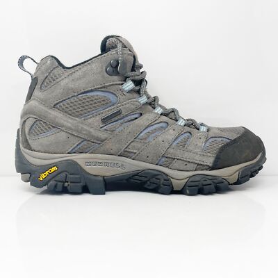 

Merrell Womens Moab 2 Mid J06054W Серые непромокаемые походные ботинки, размер 7,5, Серый, Moab 2 Mid