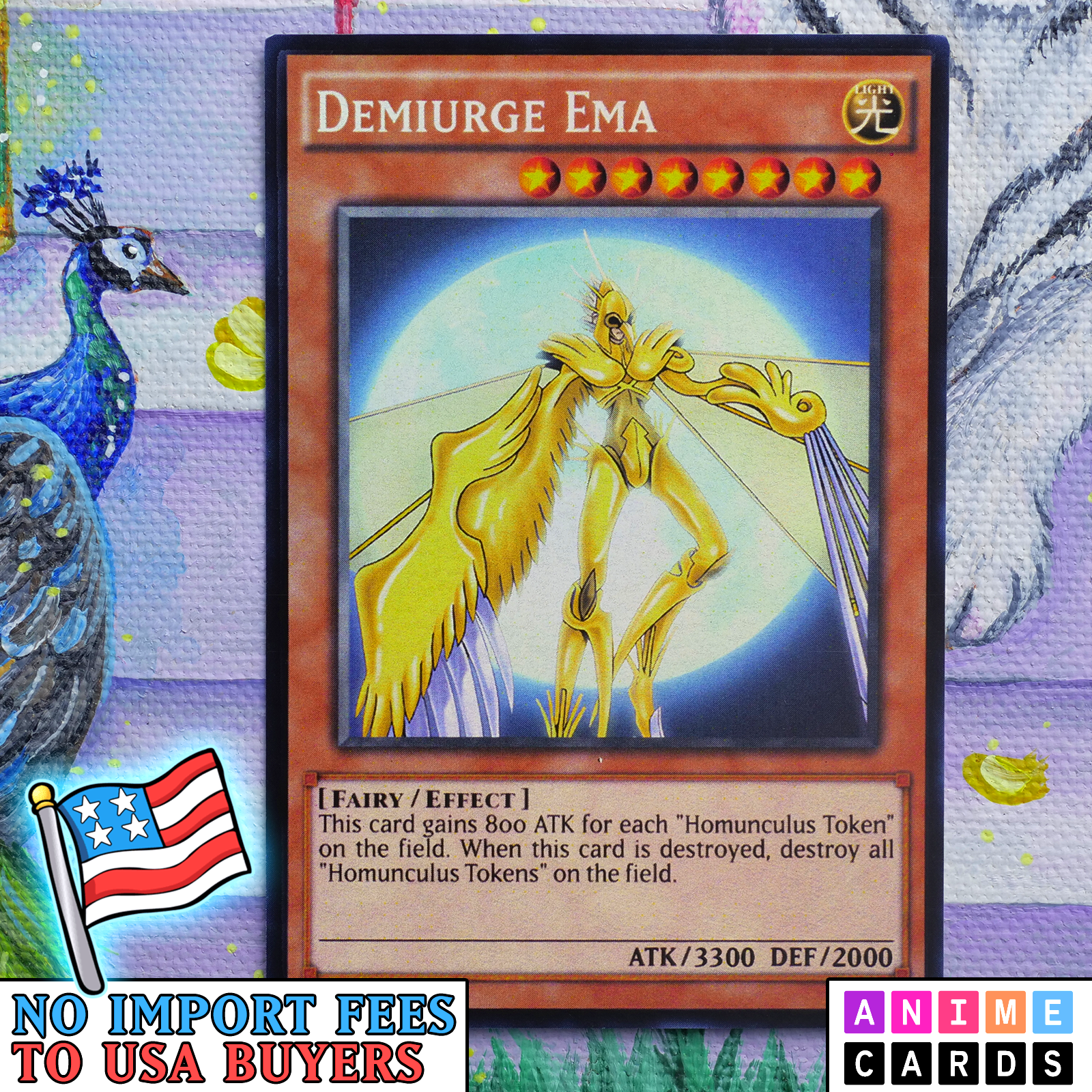 Demiurge Ema ANIME EFFECT HOLO card