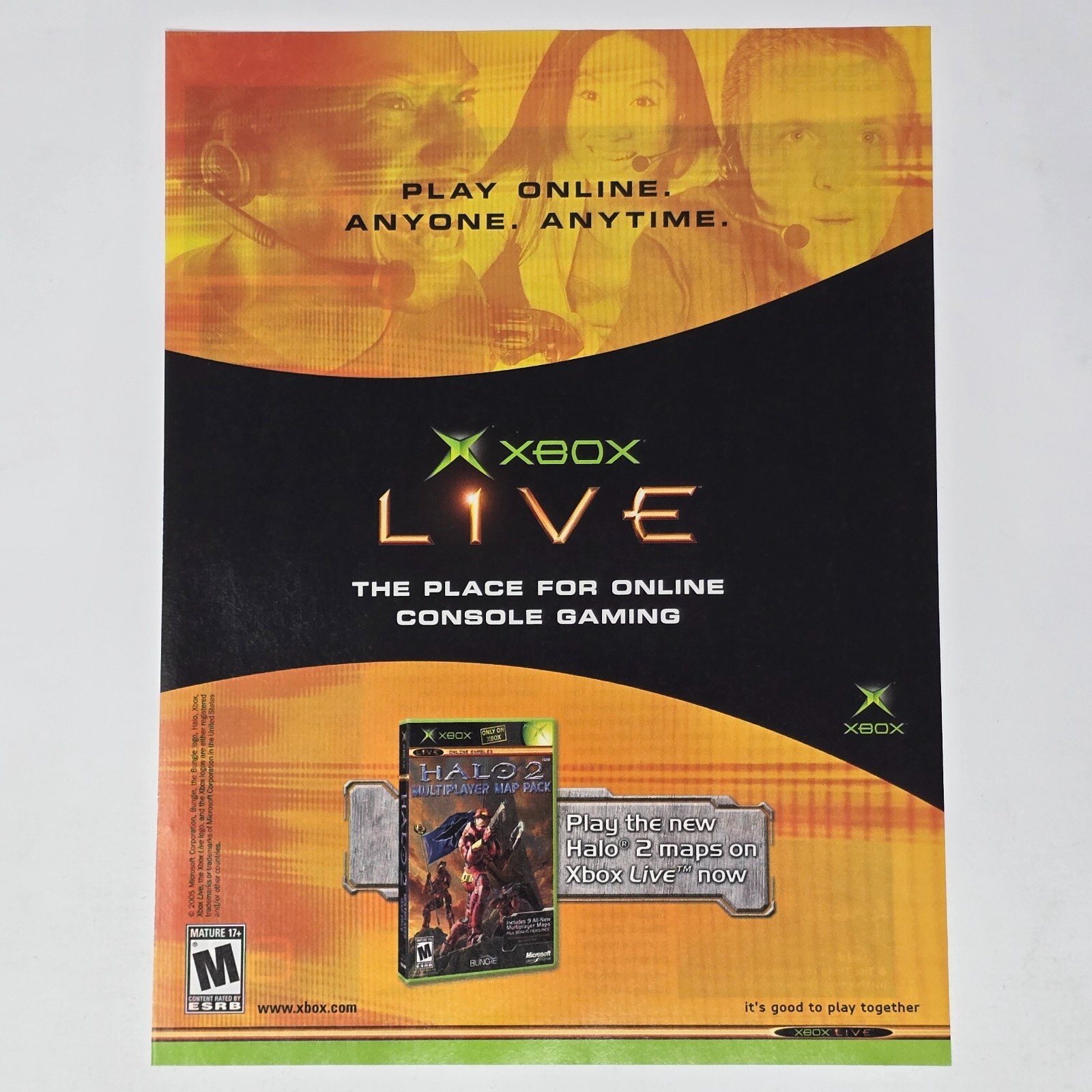 Halo 2 Multiplayer Map Pack Microsoft Xbox Live Online Print
