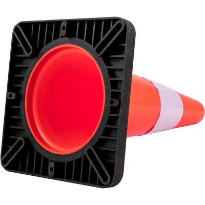 VEVOR 5 PCS Safety Cones Traffic Cones 18" Orange Reflective Collars Road Cones
