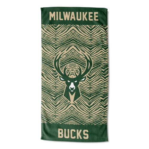 Пляжное полотенце Northwest NBA Milwaukee Bucks State Line, 30x60