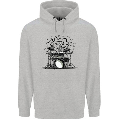 Skeleton Drummer Drumming Drum Skull Funny Mens Sweatshirt À Capuche