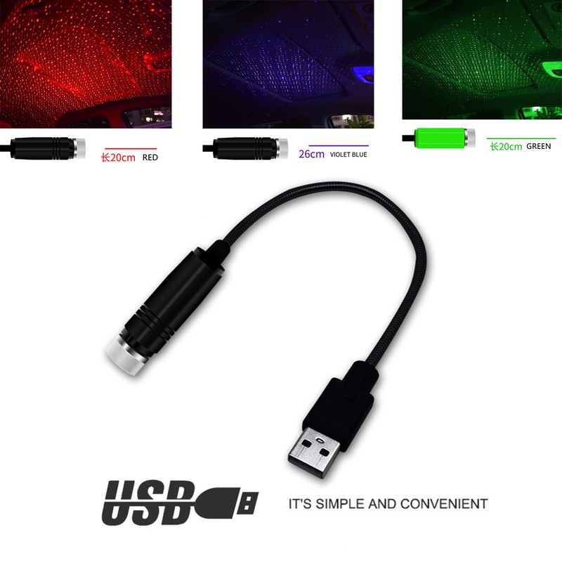 LED-Auto-Sternenhimmel-Licht USB-Umgebungsdekorationslicht Innen-Außen