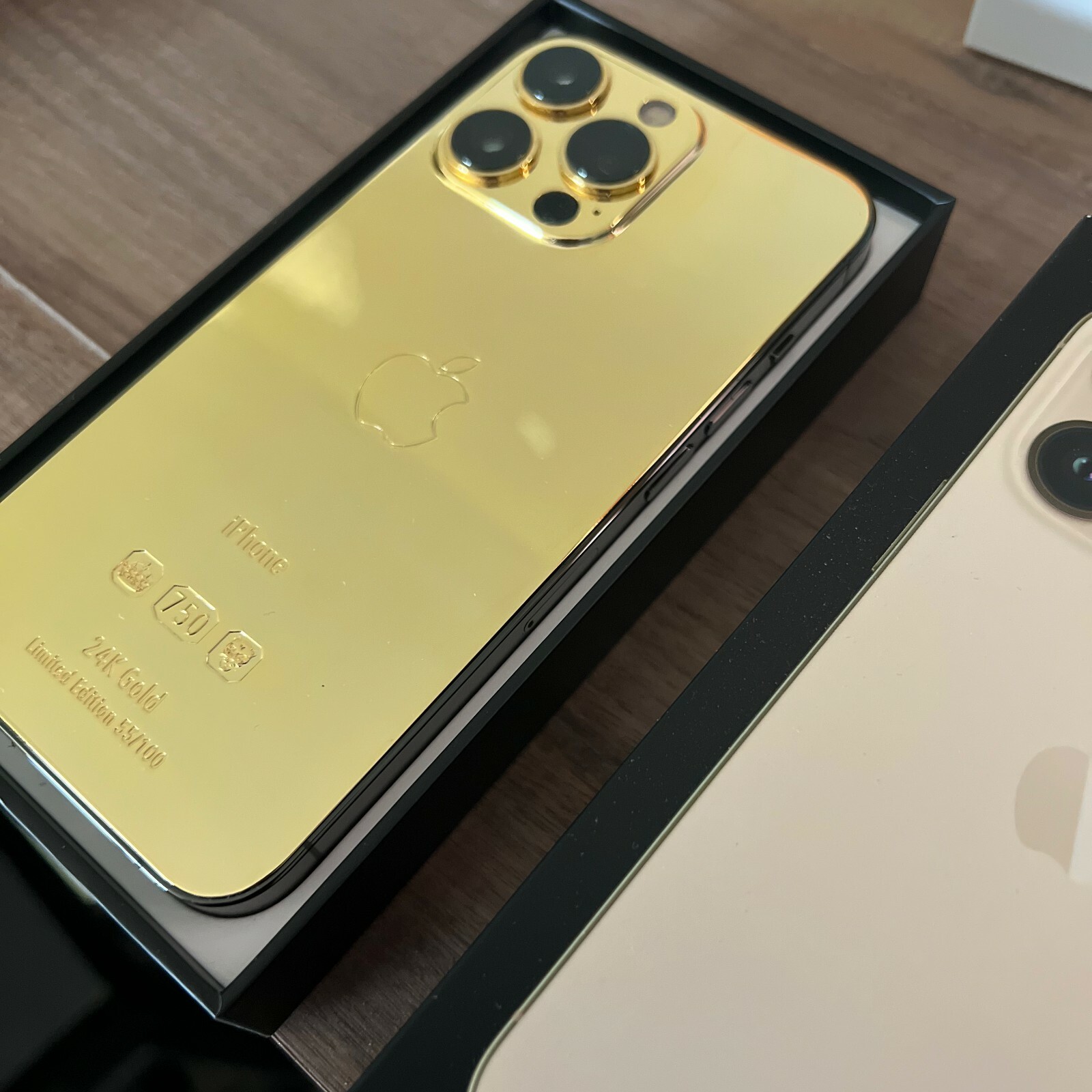 New Apple iPhone 14 Pro Max 24k Gold Back Replacement Custom New Apple iPhone 14 Pro Max 24k Gold Back Replacement Custom