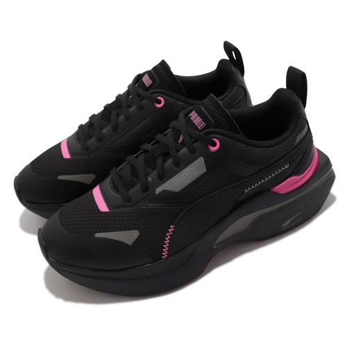 Puma Kosmo Rider DC5 Wns Черные Светящиеся Розовые Женские Повседневные Кроссовки Обуви 384046-01