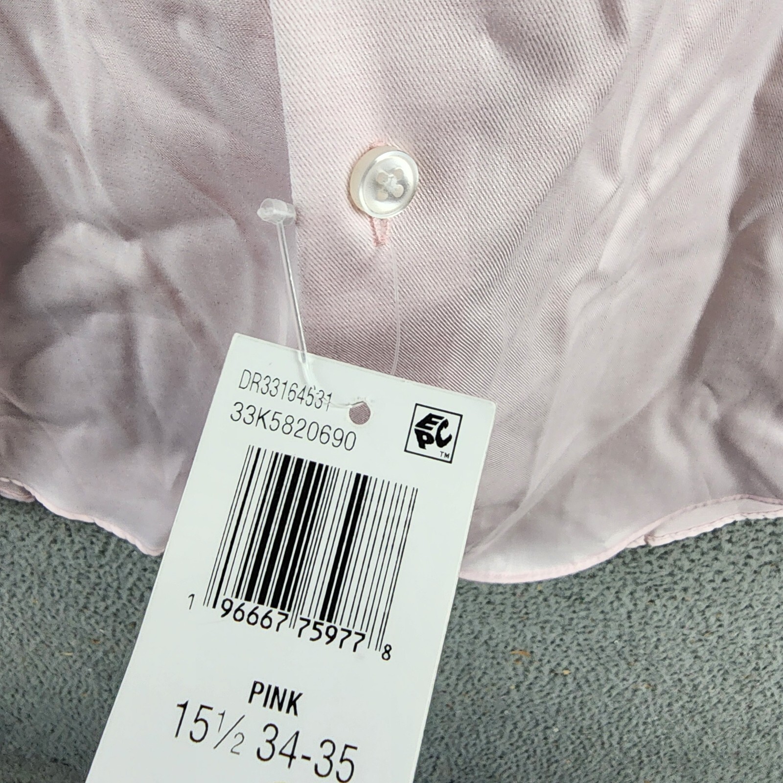 Calvin Klein Refined Cotton Stretch Regular Fit Dress Shirt Men's M 15.5 34/35 - Picture 13 of 16