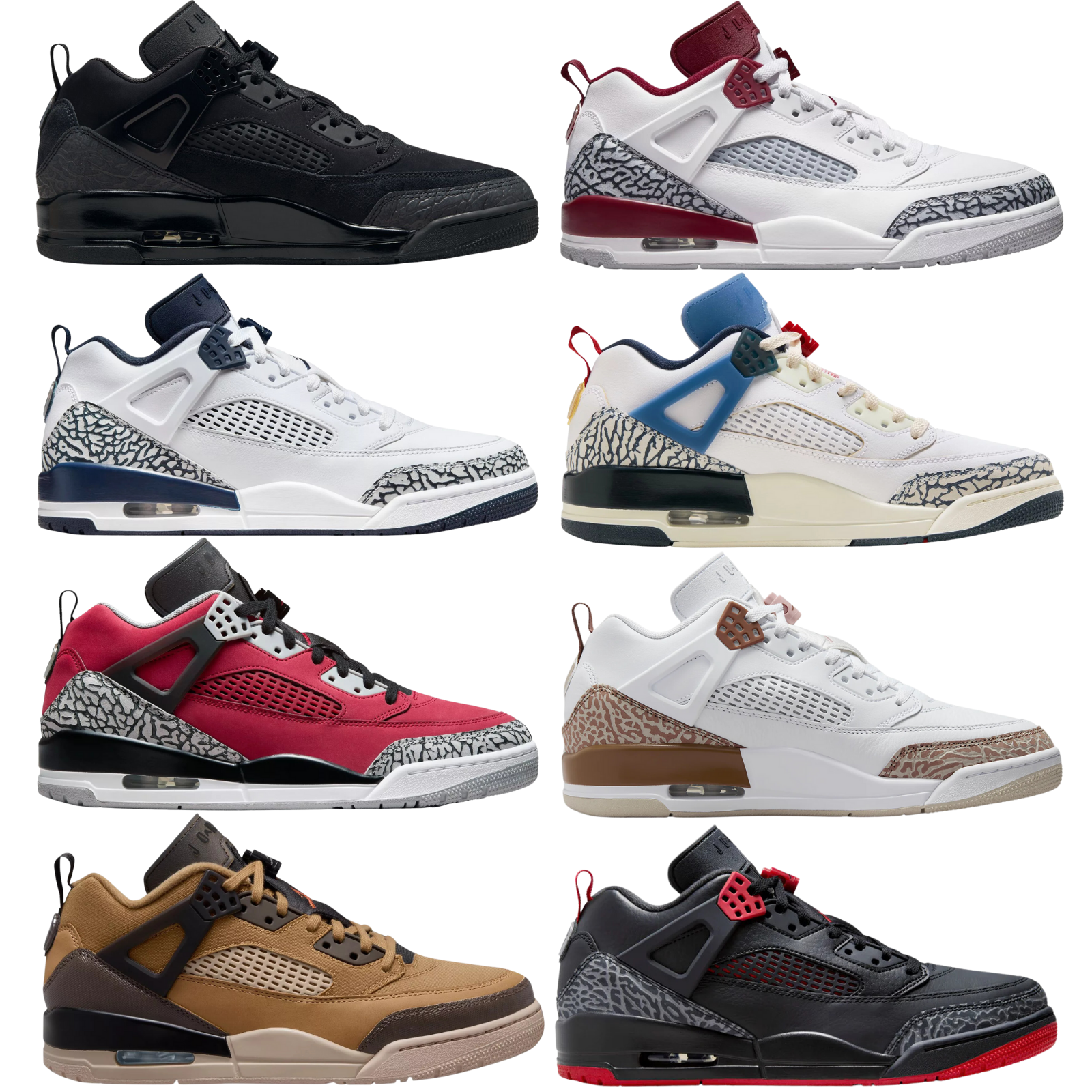 СОВЕРШЕННО НОВАЯ мужская повседневная обувь Nike JORDAN SPIZIKE LOW ВСЕХ ЦВЕТОВ, размеры США 7-14