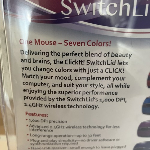 Wireless Computer Mouse One Mouse-Seven Colors To Choose. MUST SEE